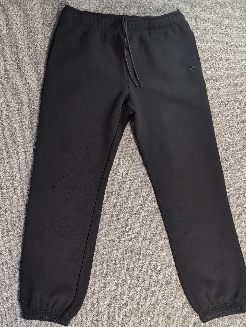 Buffbunny Collection Boyfriend Cloud Joggers - Size Medium in Jet Black